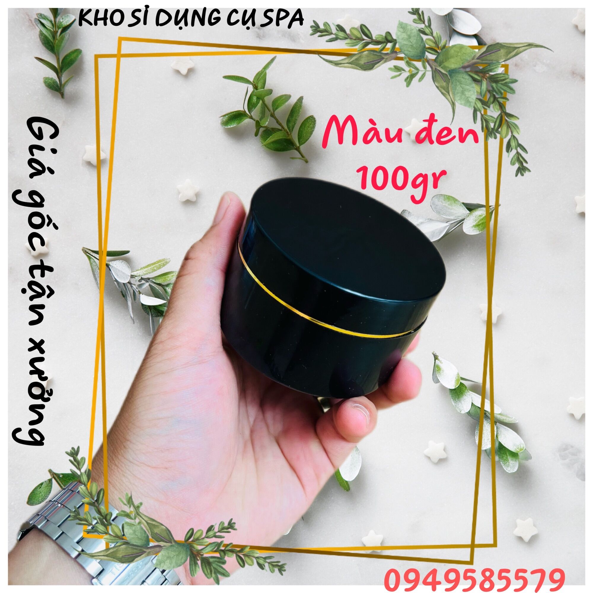 Combo 50 hủ 100gr màu đen