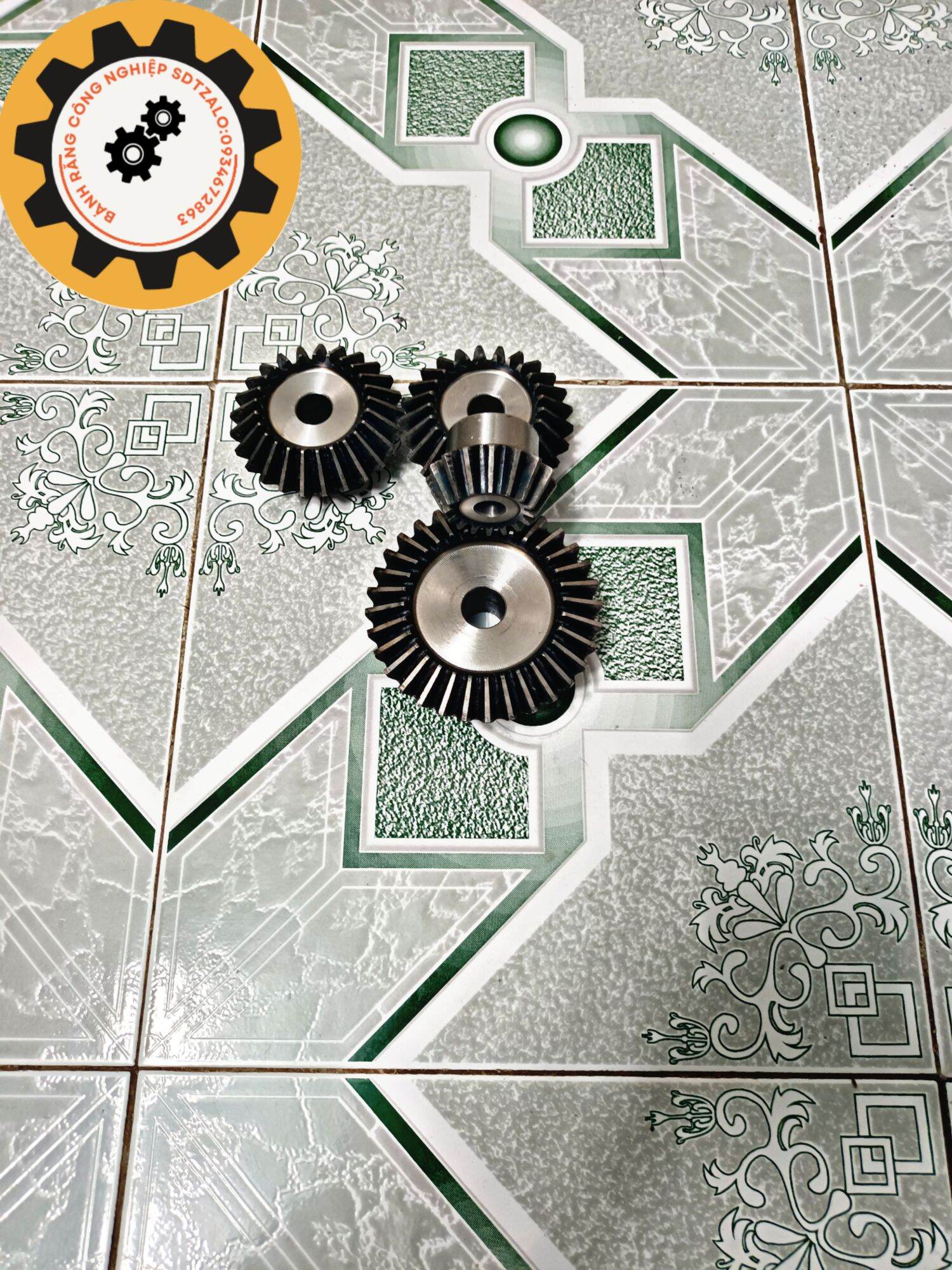 Bộ bánh răng côn thẳng z16/32 m3 tỉ lệ 1:2