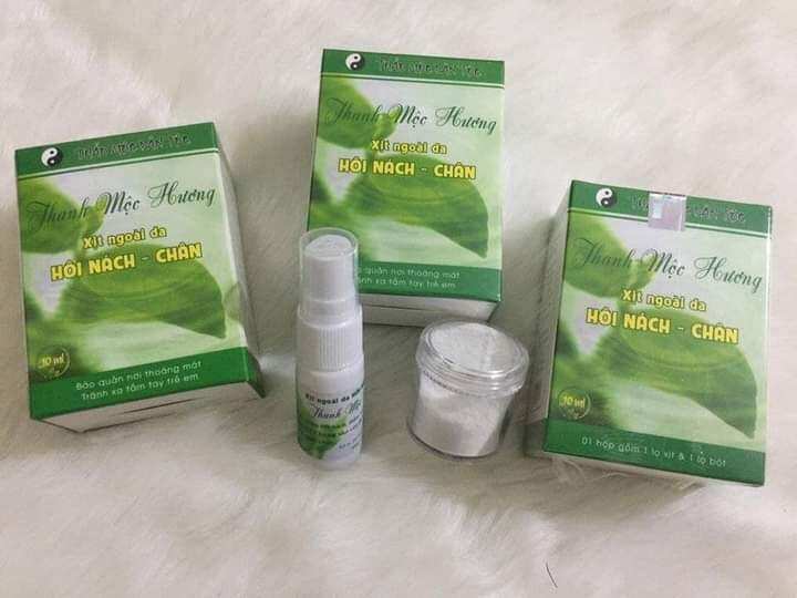 COMBO BÔI+ XỊT HÔI NÁCH, HÔI CHÂN THANH MỘC HƯƠNG (Shop sẽ bồi thường gấp 10 lần giá trị đơn hàng nếu hàng không chính hãng)