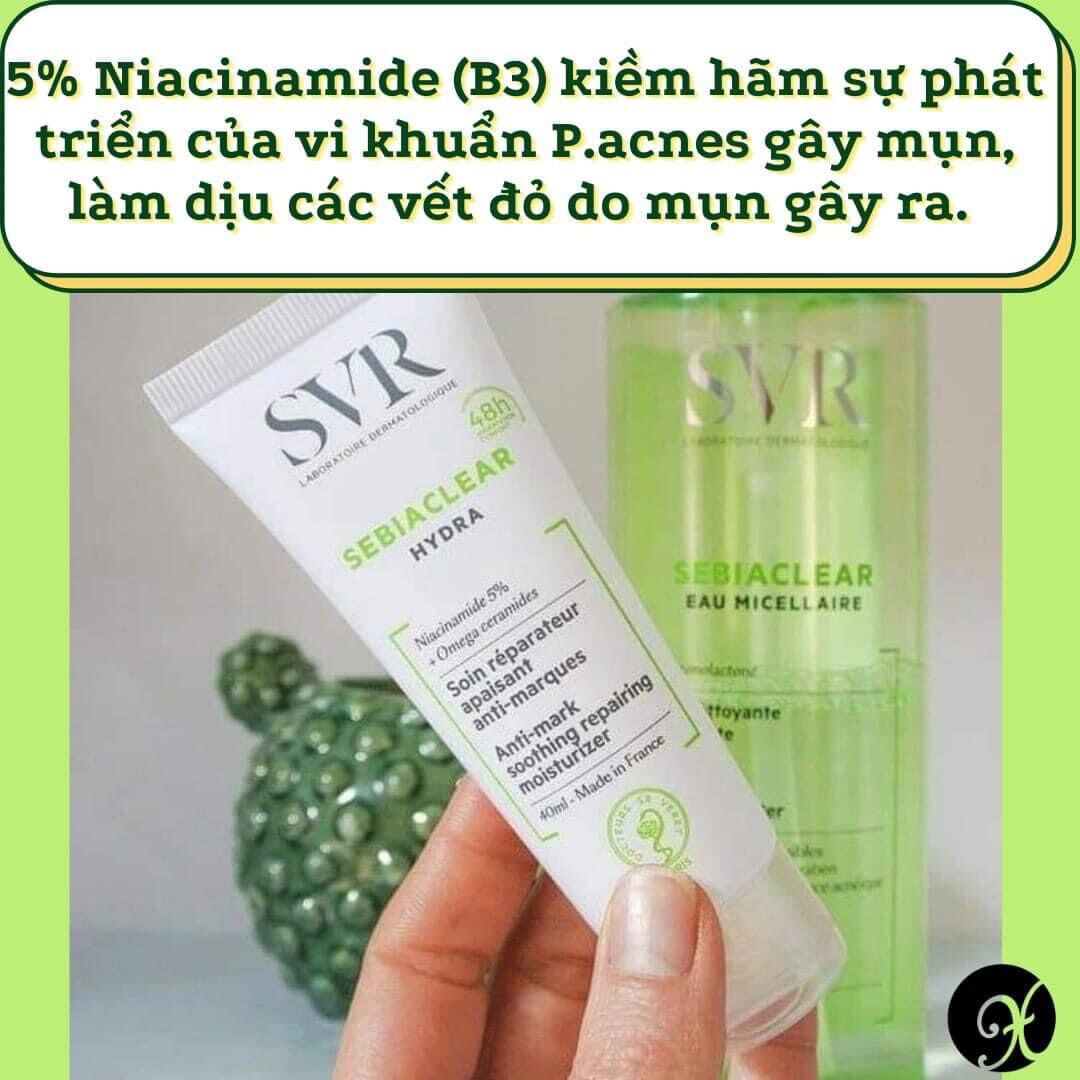 [ Bill Pháp] Kem Dưỡng Ẩm SVR Hydra Dành Cho Da Dầu Mụn 40ml