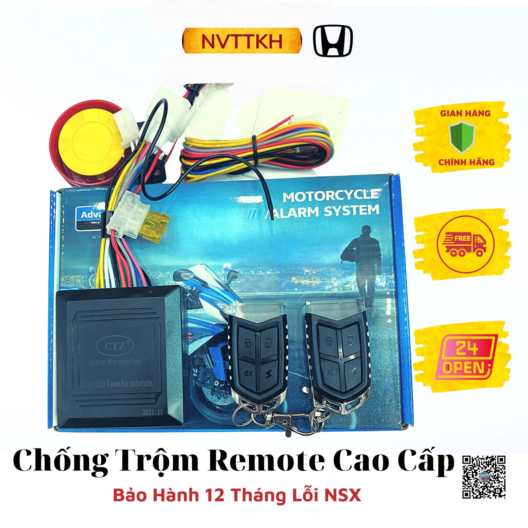 [ V3 ] Bộ khóa chống trộm 2 remote Ferry Yamaha