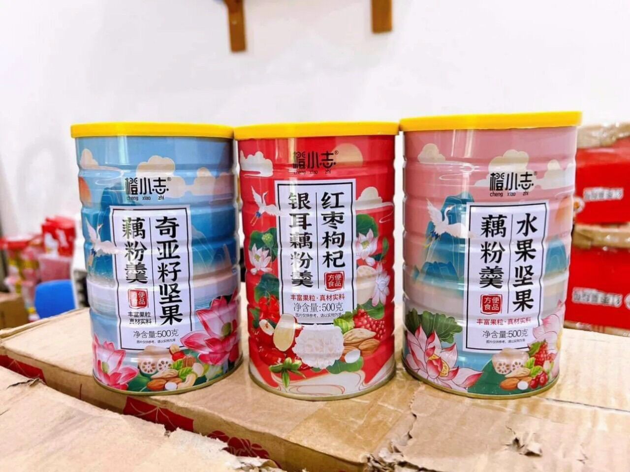 Hộp bột củ sen mix hạt dinh dưỡng 500gr