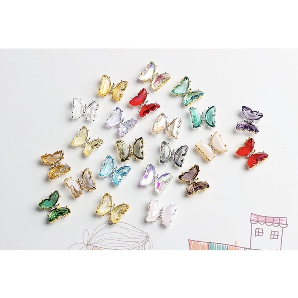 Charm Bướm Đá Trang Trí Móng