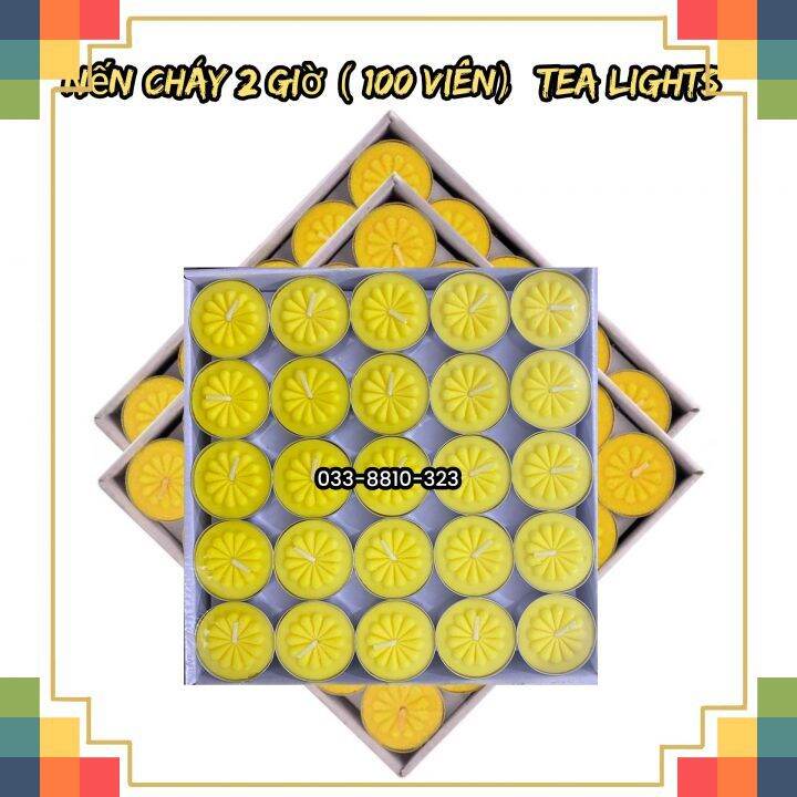 Nến tealight 100 Viên Cháy 2 Giờ
