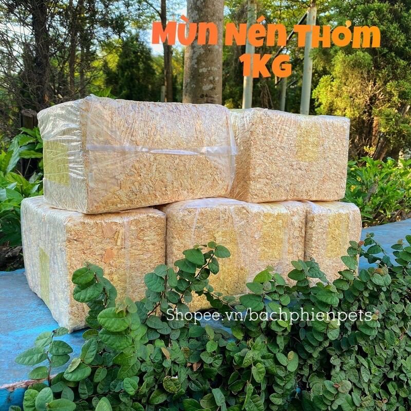 Mùn nén hamster 1kg lót chuồng