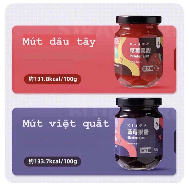 Mứt Hoa Quả Không Đường, Ít Calo Hũ 150G cho người ăn kiêng