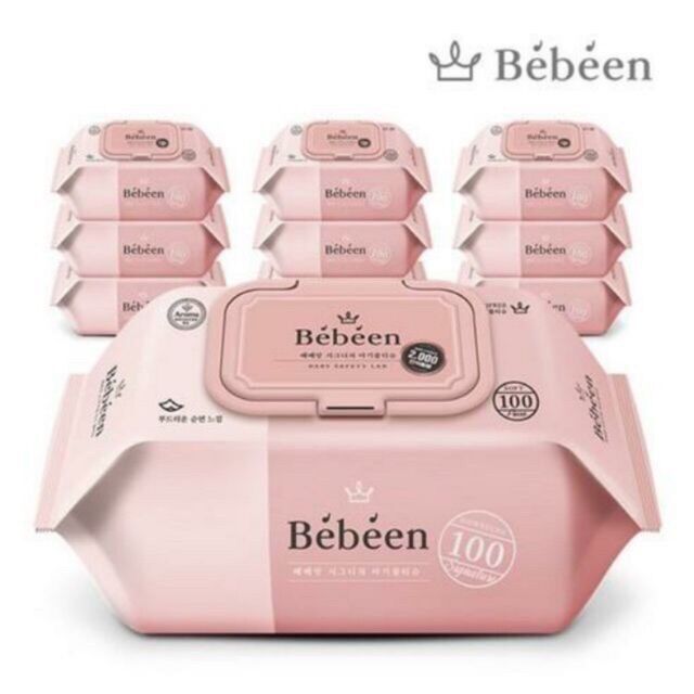 Khăn ướt hàn quốc BeBeen 100 tờ