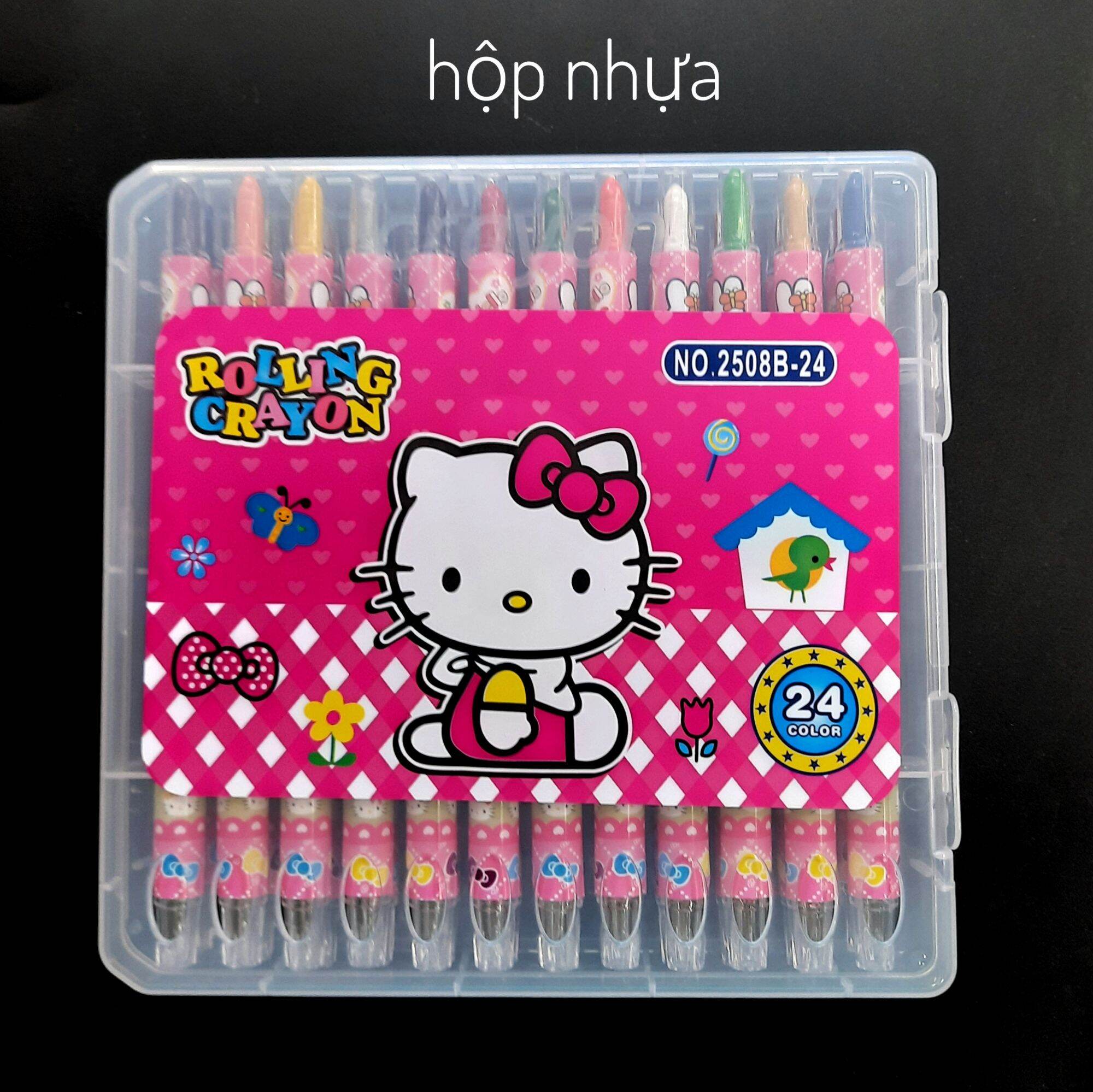 Bút sáp vặn 24 màu thân dài 1336