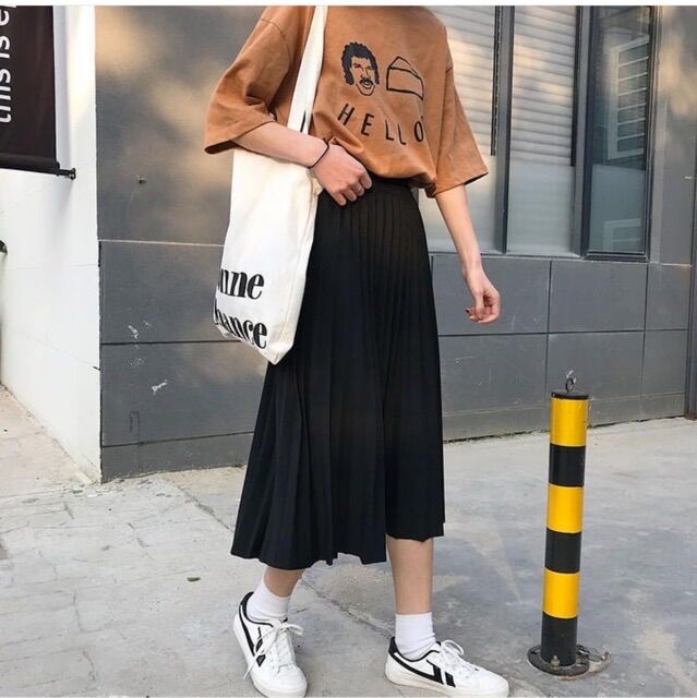 Chân Váy Xếp Ly Dáng Dài - Must Have Item Siêu Hot