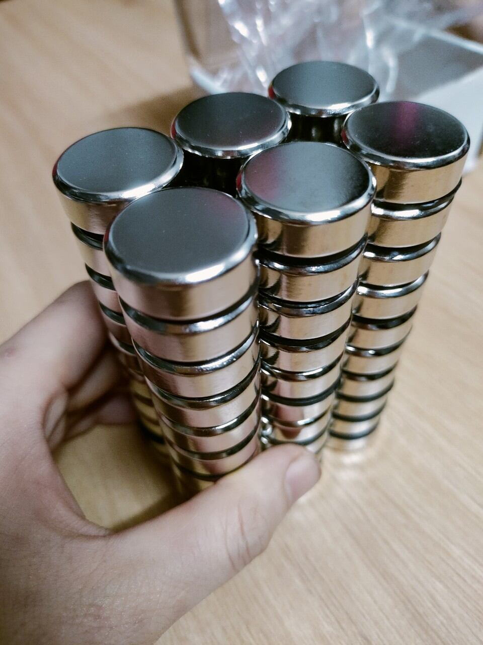 Nam châm viên tròn phi 25x10mm lực hút siêu mạnh