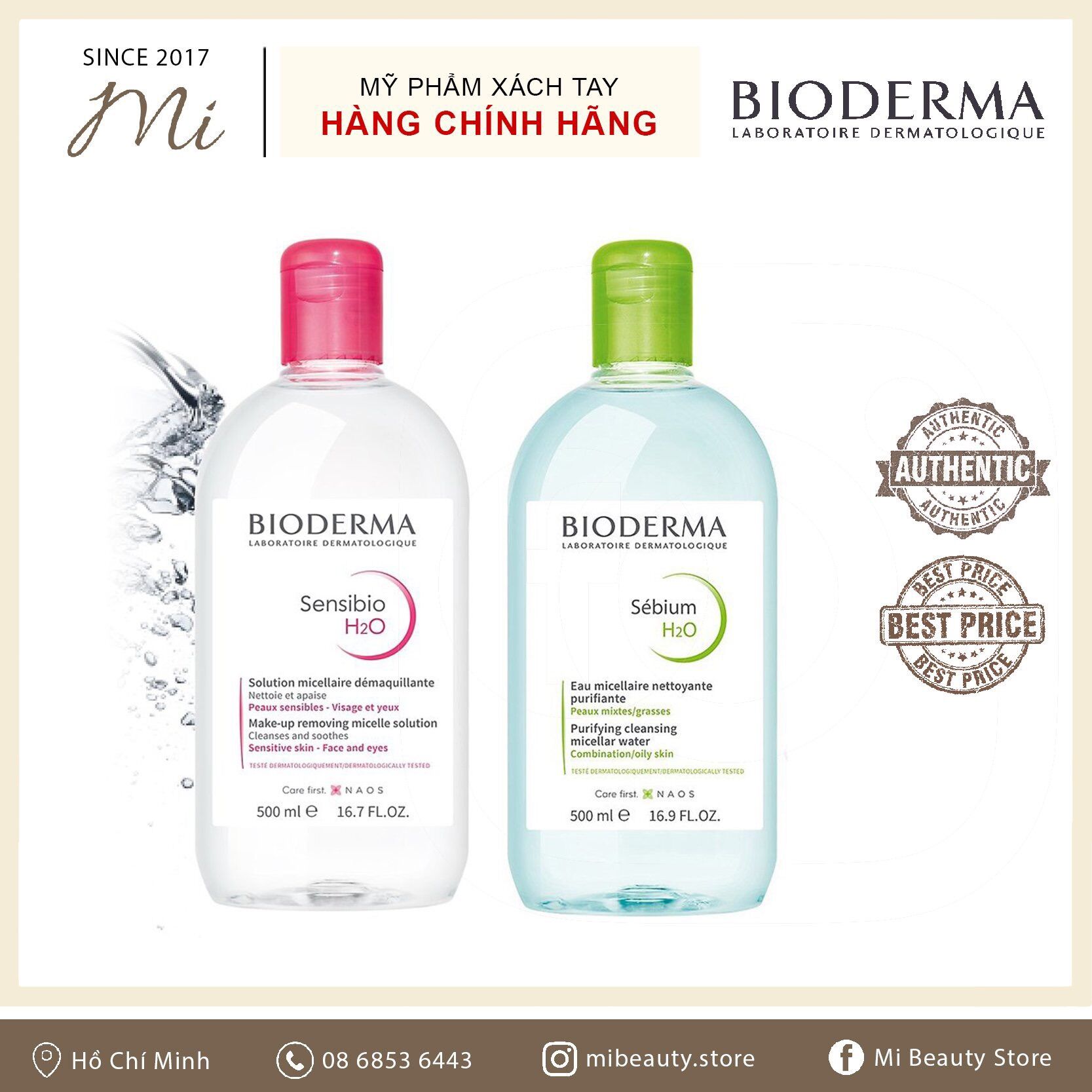 Nước tẩy trang bioderma