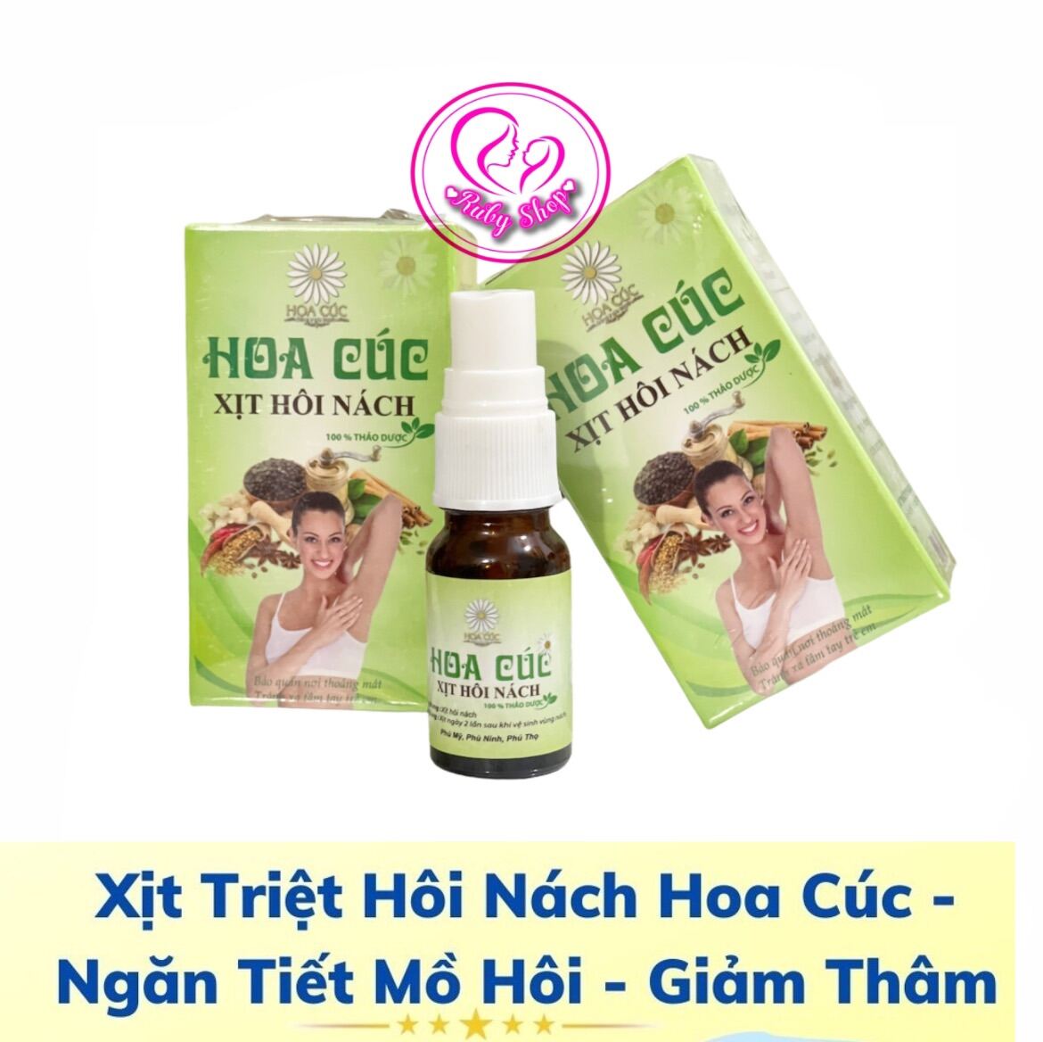 [Hcm]Chính Hãng Xịt Hôi Nách Hoa Cúc Hết Dứt Điểm Hôi