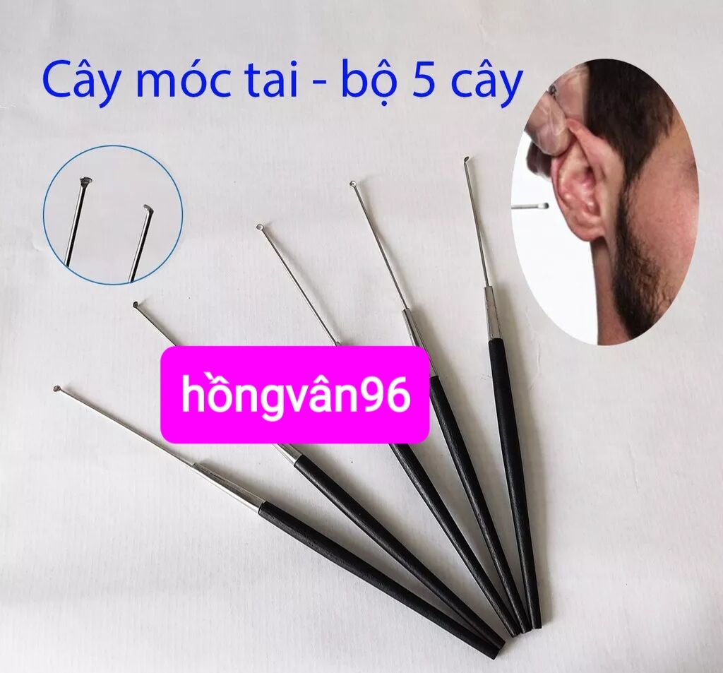 Móc ráy tai inox và  nãy  ráy tai