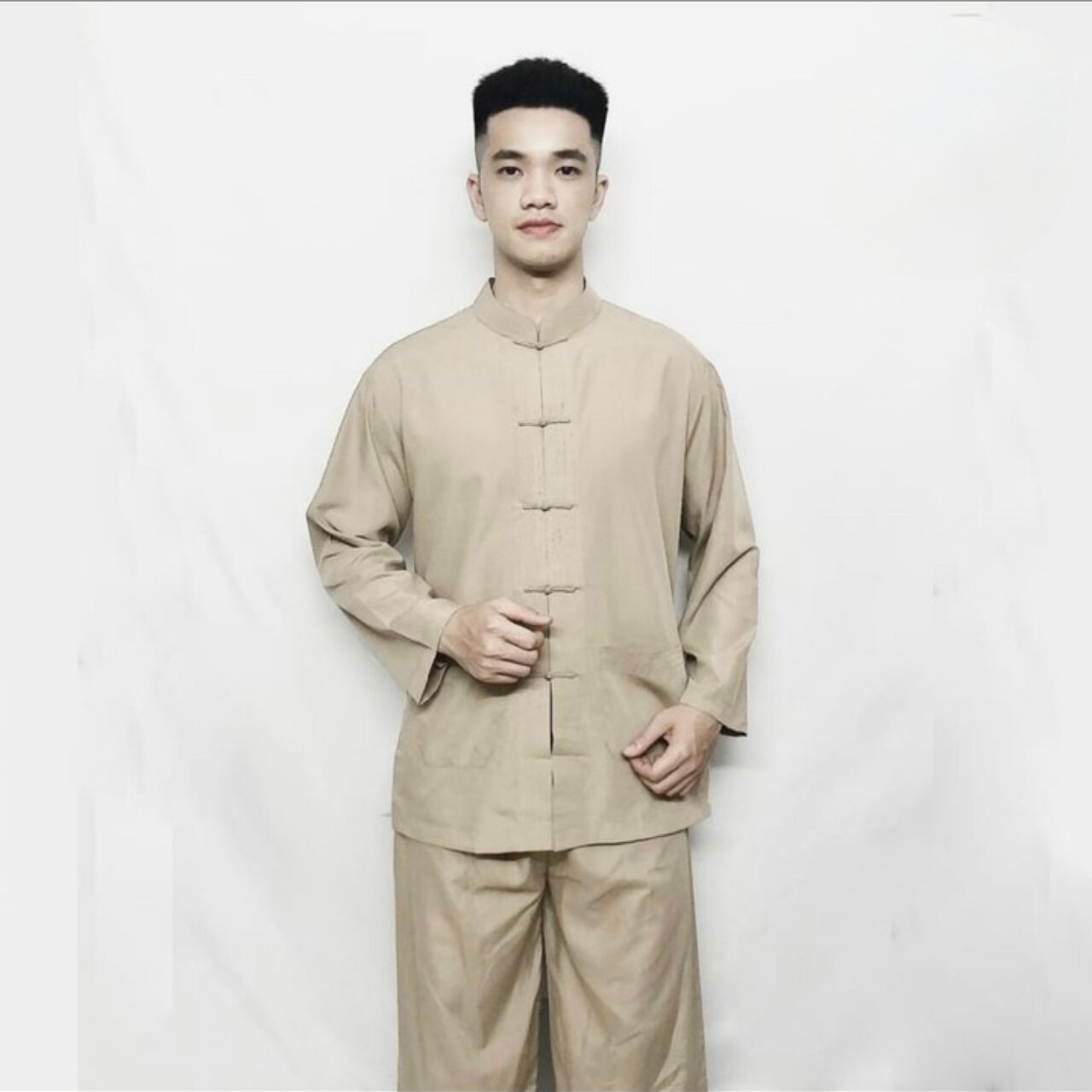 Đồ lam đi chùa nam, đồ phật tử mẫu lãnh tụ