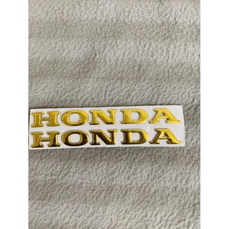 Tem Chữ Honda Mạ Crom Cực Chất Sẵn Keo Dán