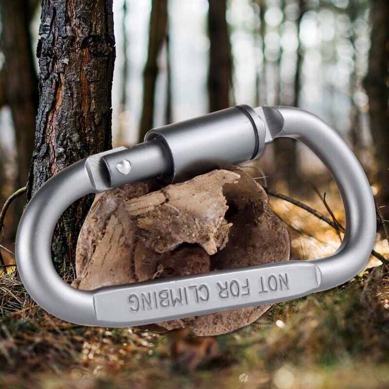 Móc khóa nhôm carabiner hình chữ D
