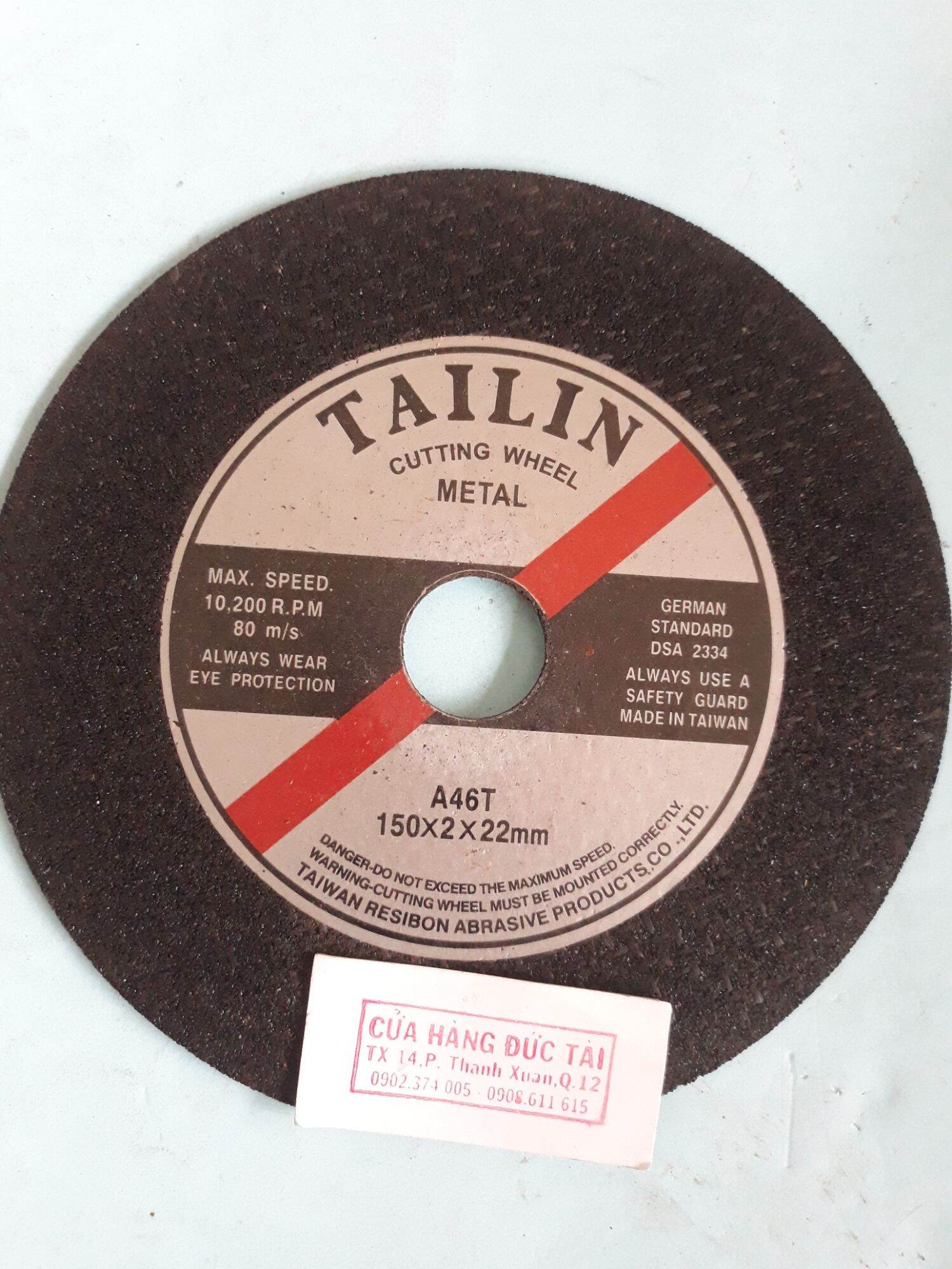 [Hcm] Iron Cutting Stone 125mm, 150mm, 180mm Tailin, 180mm Hai Duong