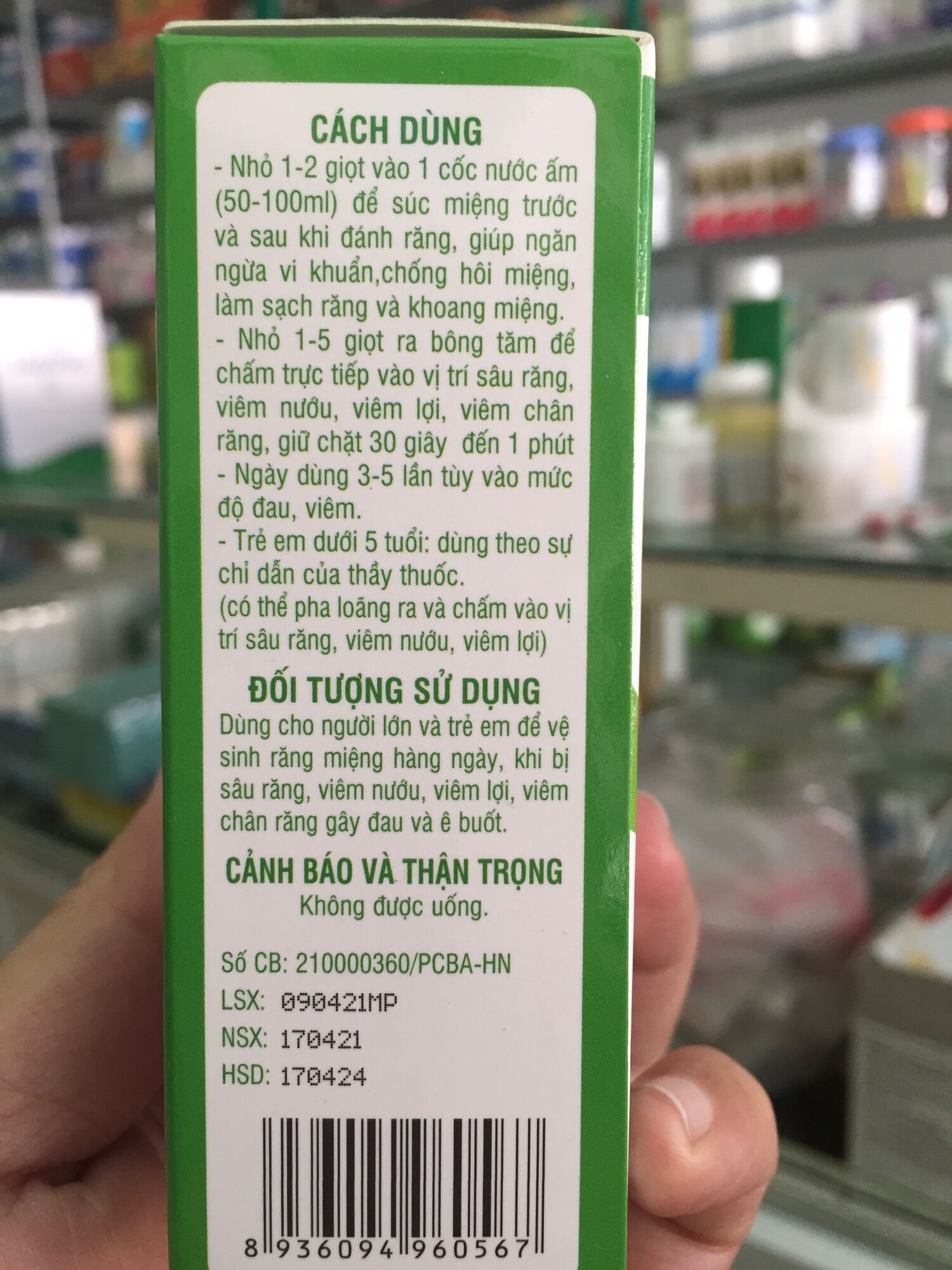 Chấm sâu răng Bách Thảo Liên