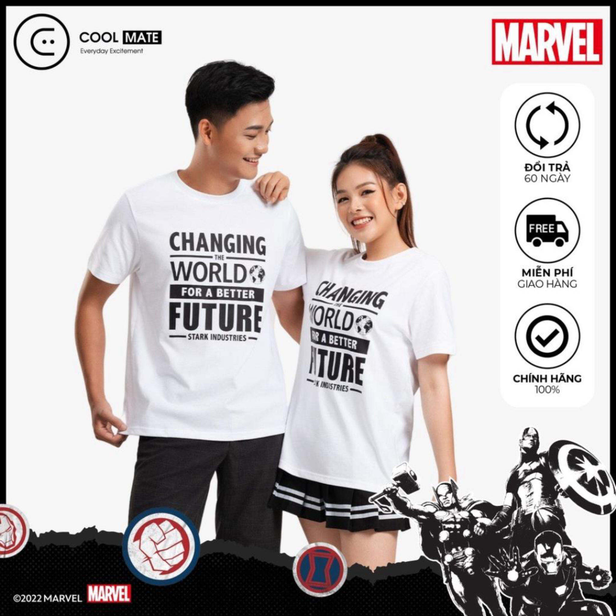 Áo thun Marvel Changing World - thương hiệu Coolmate