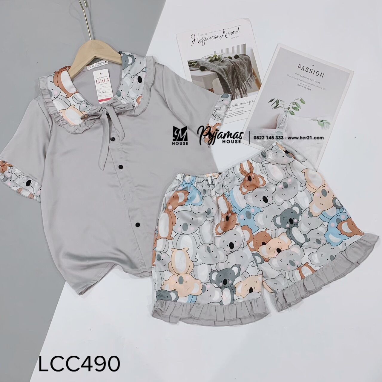 Bộ lụa latin cộc đùi