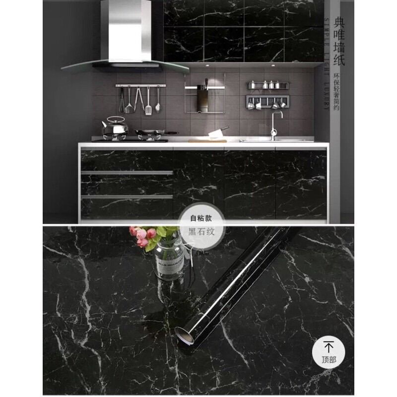 Decal vân đá ,dán tường bếp chống thấm, giấy dán tường giả đá ,dán bàn tủ ,tường khổ 60cmx5mét
