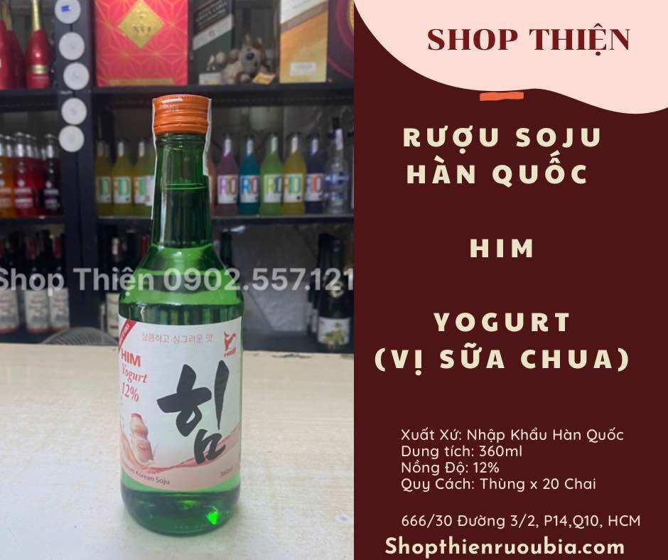 Sô Chu Soju Hàn Quốc HIM Yogurt 12% 360ml-Vị Sữa Chua