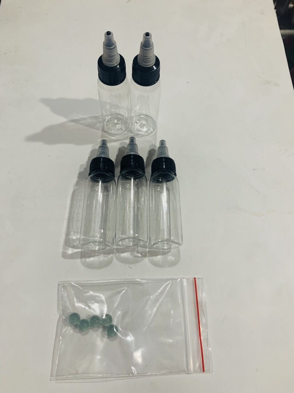 Lọ triết mực có bi  lắc 30ml / 5 lọ