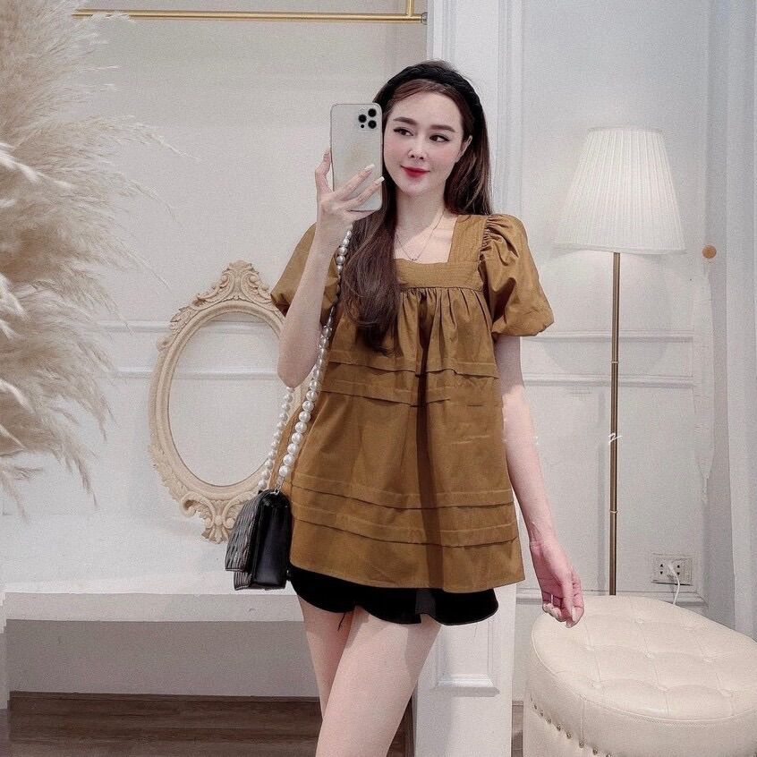 Áo bầu baby doll công sở siêu xinh