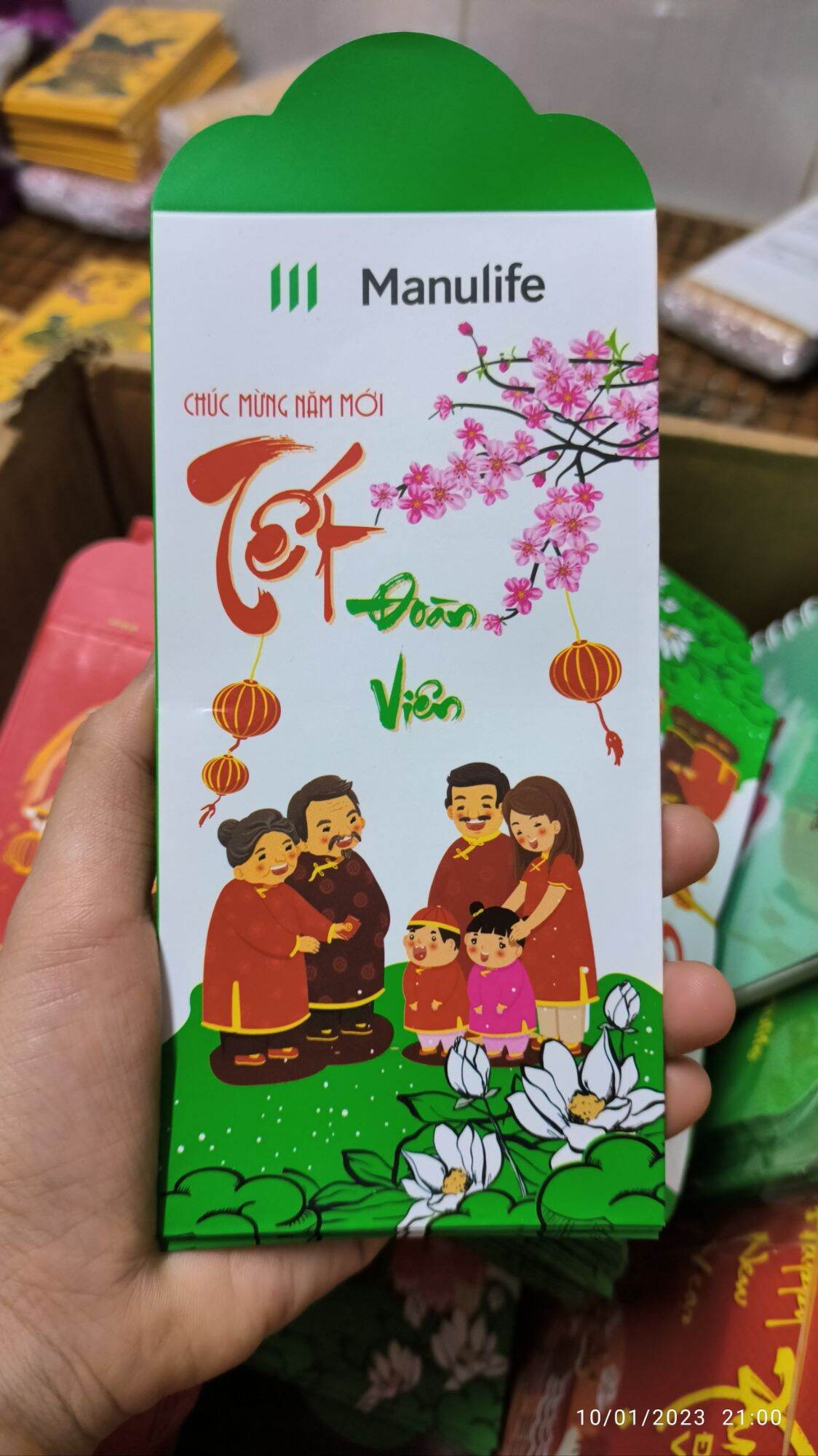 Combo 200 bao lì xì manulife 2022