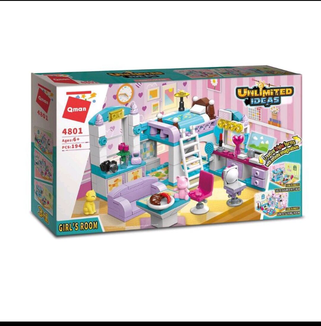 Đồ chơi Lego phòng ngủ công chúa qman 4801