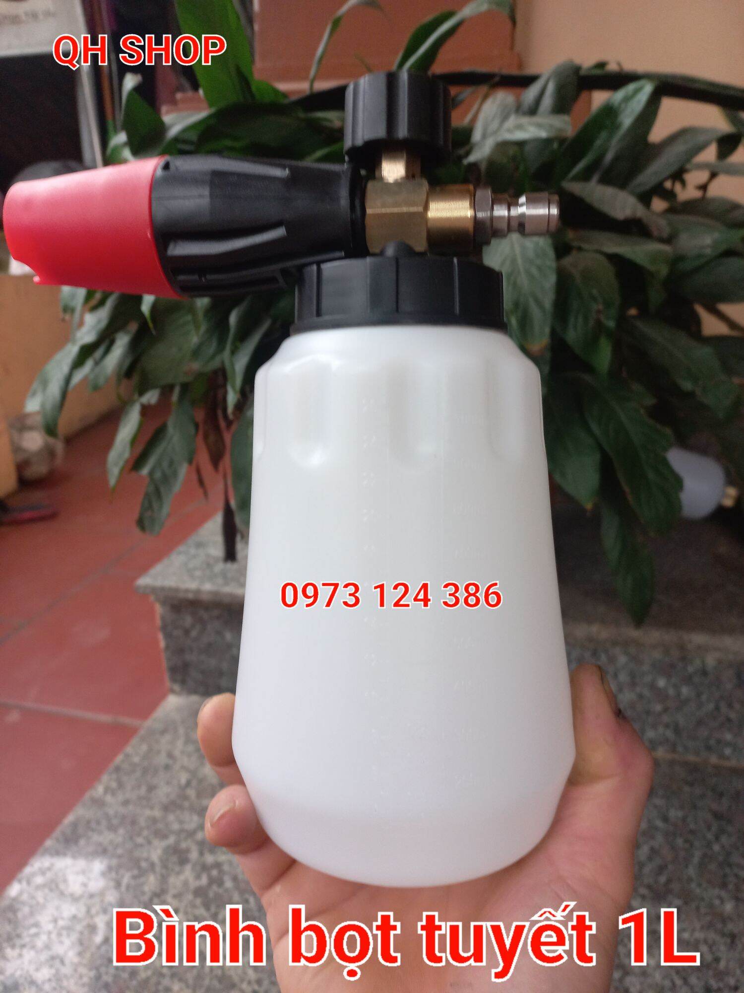 Bình tạo bọt tuyết cao cấp 1L - Bình phun bọt có chỉnh tia