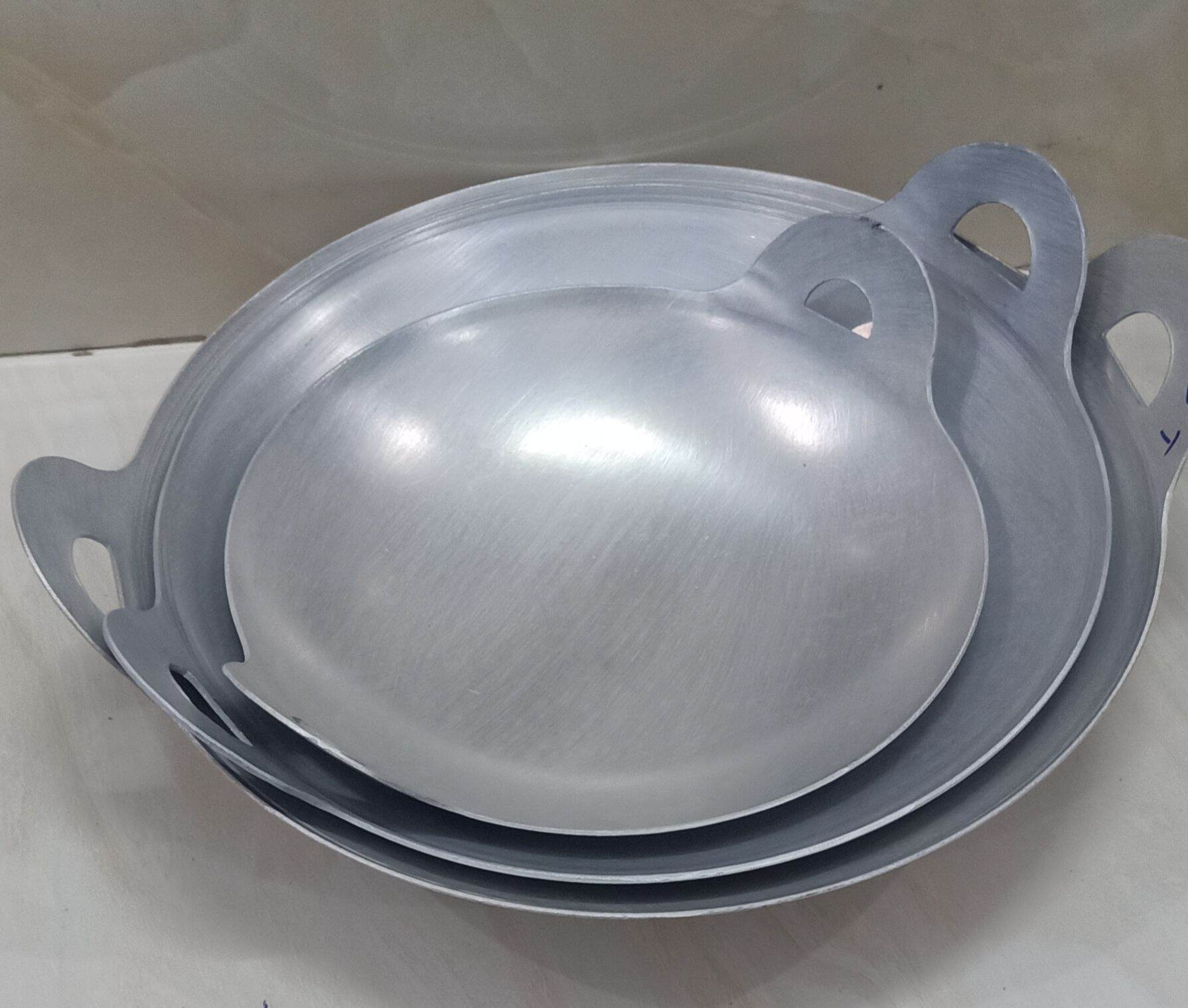 _BỘ 3 CHẢO NHÔM MÁY BAY QUAY LIỀN ĐƯỜNG KÍNH 25cm+34cm+37cm hoặc 31cm+34cm+37cm_NHÔM_CÀNG DÙNG CÀNG SÁNG_bếp Thu Hương