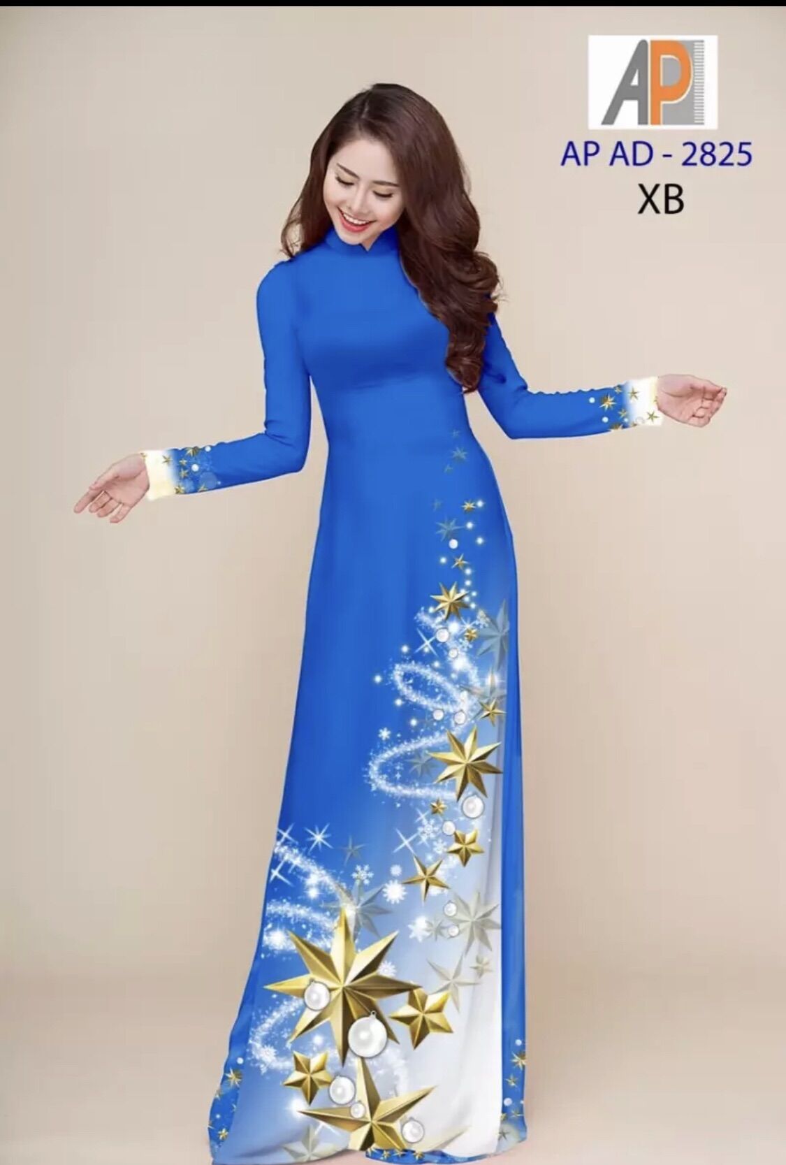 [HCM]Vải áo dài in ngôi sao