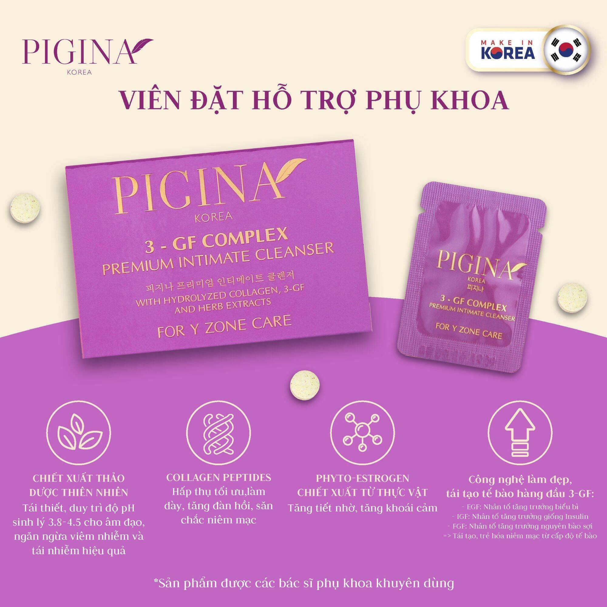 Viên đặt phụ khoa PIGINA (Hộp 6)