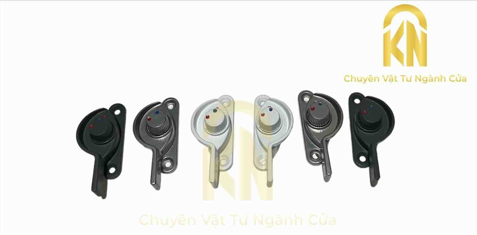 Khoá sò vặn xanh đỏ cửa sổ lùa nhôm - chốt xanh đỏ cửa sổ lùa