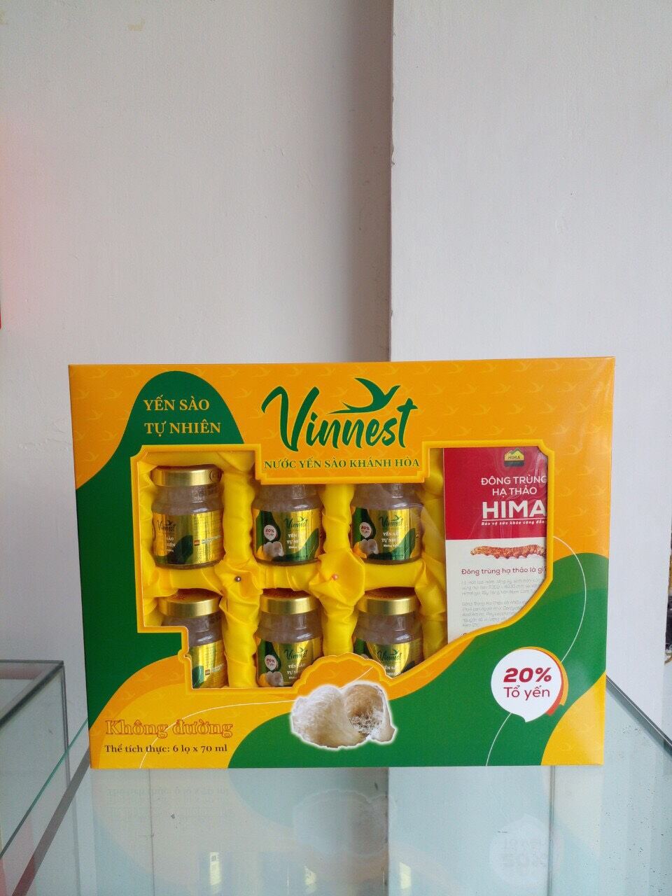 Lốc 6 hũ yến sào 20% tổ yến date 4.2024