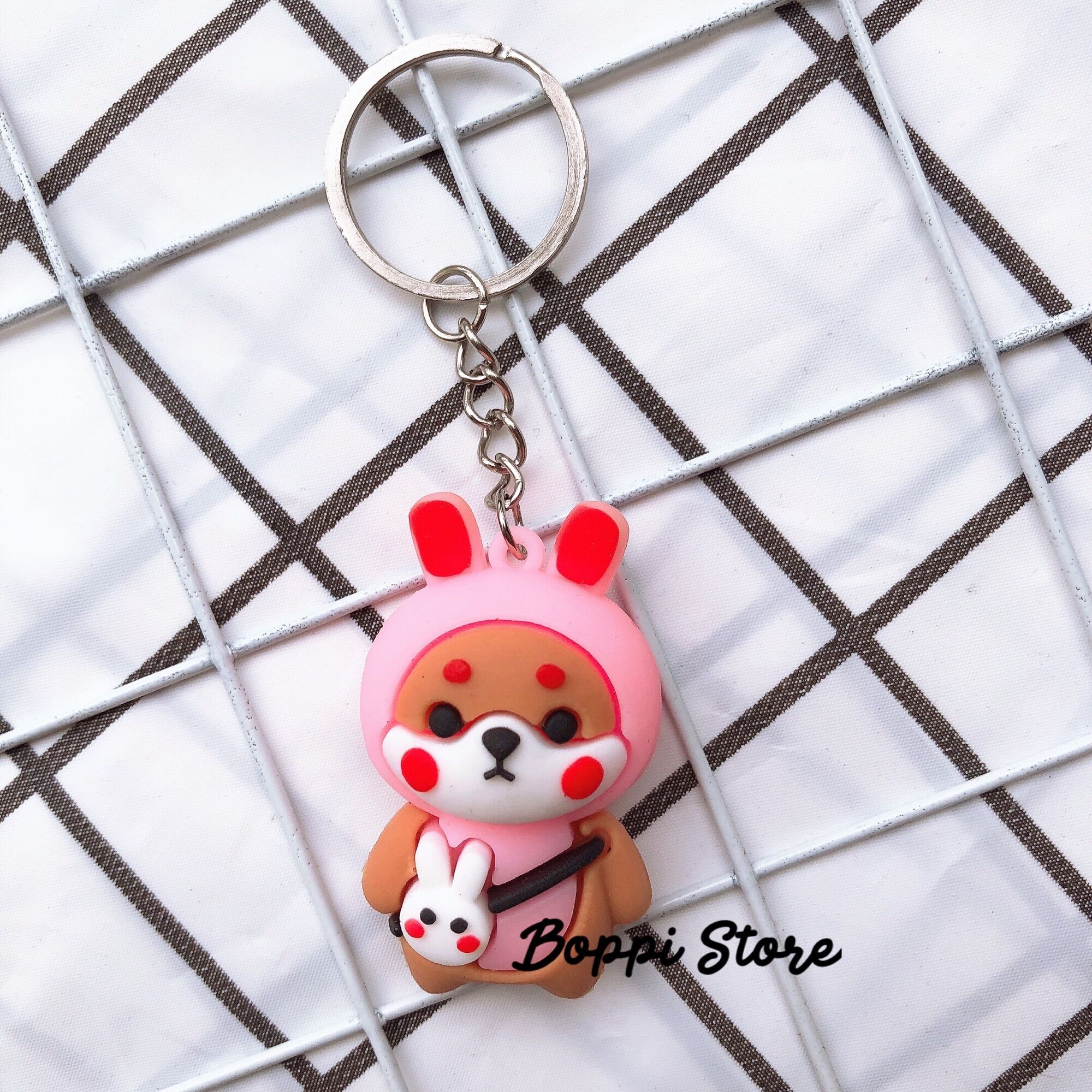 Móc khoá chú chó Shiba dễ thương
