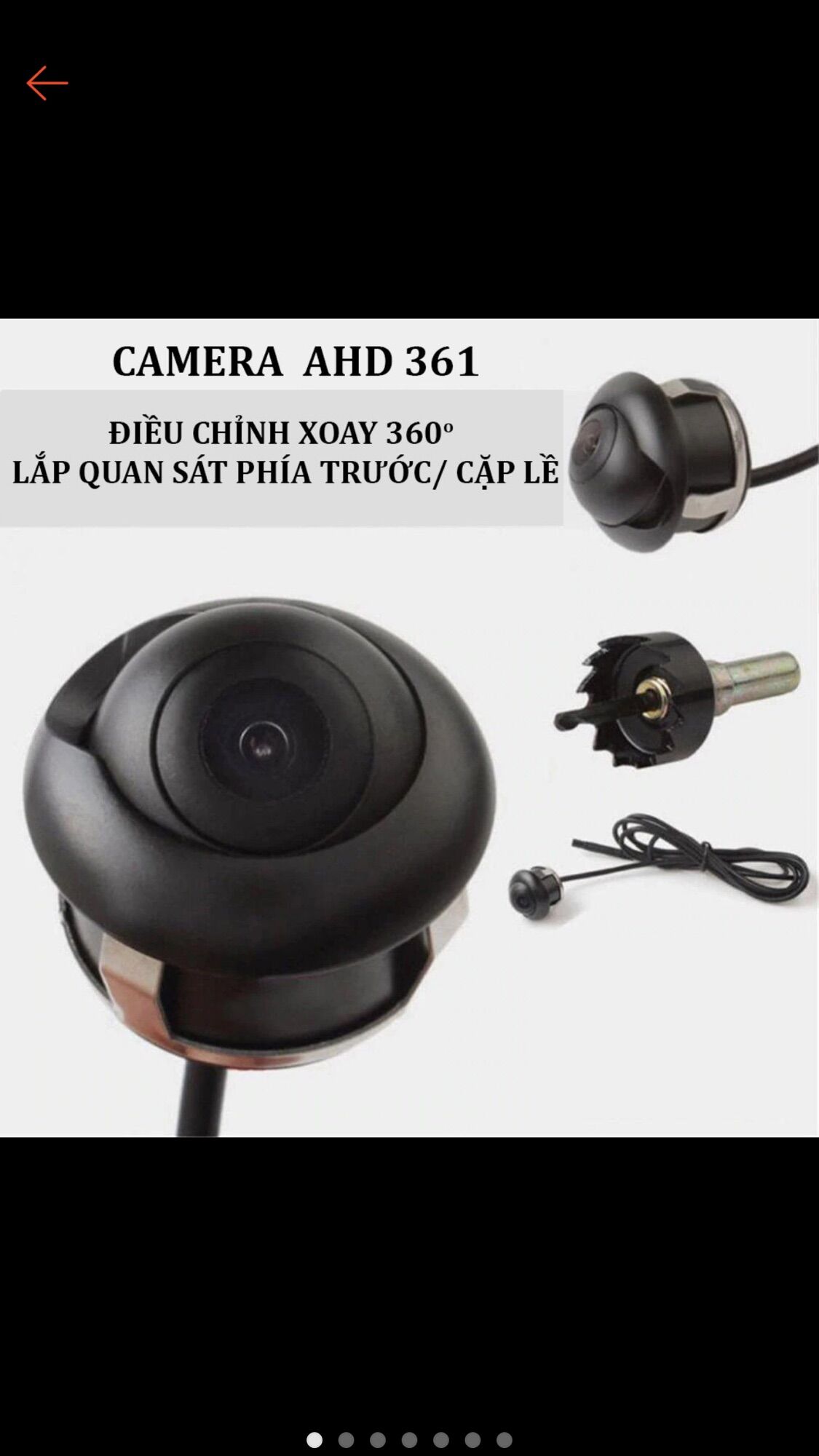 Camera Cặp Lề Ô Tô AHD 361 Xoay 360 Độ