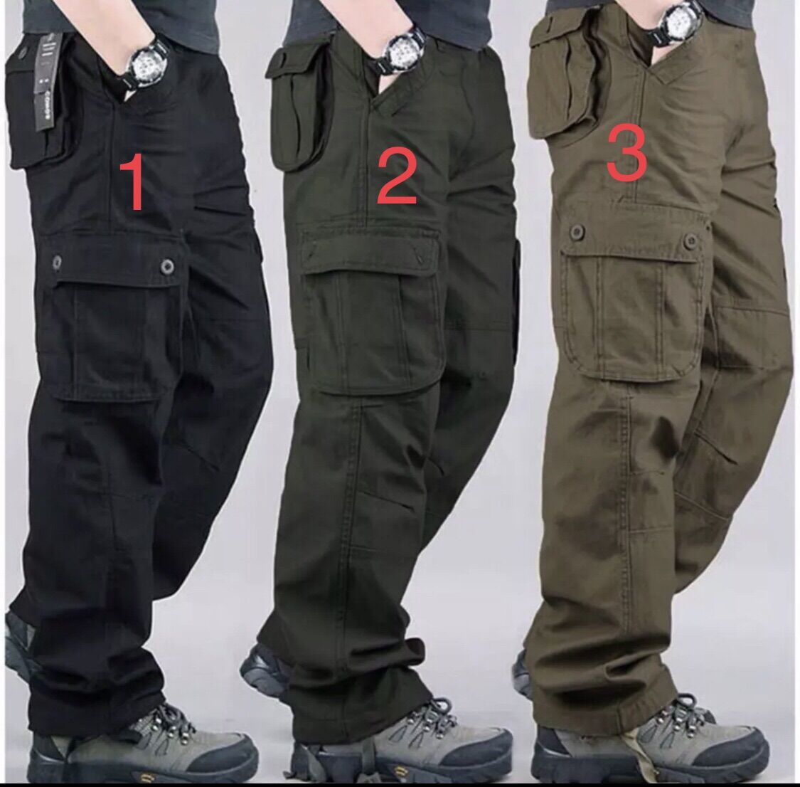 Quần dài kaki nam túi hộp cao cấp HT91