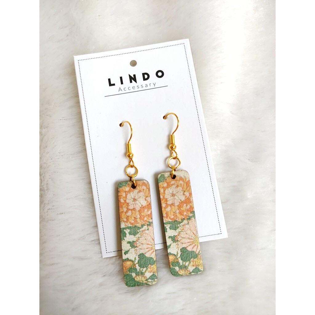 Bông tai gỗ vintage LINDO