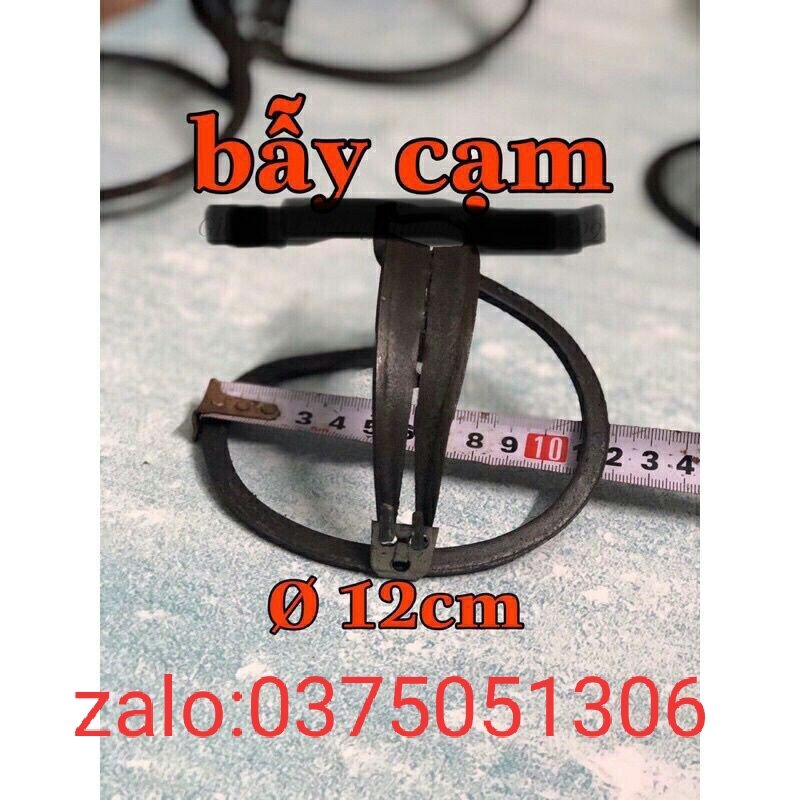 Cạm  Bẫy Thú  12Cm..Kèm Bàn Đạp..+Dây Buộc