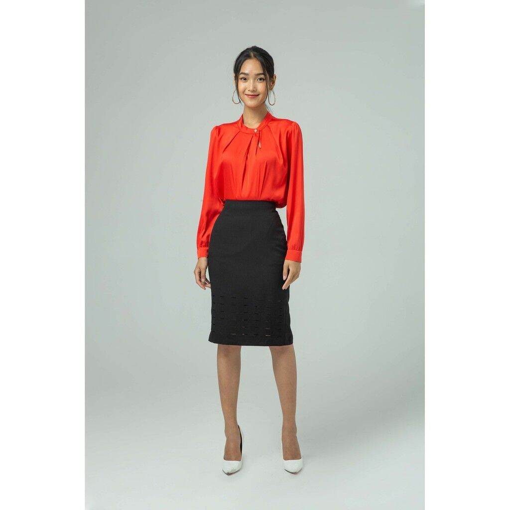 Ivy moda - chân váy cắt lazer đen size L new with tag
