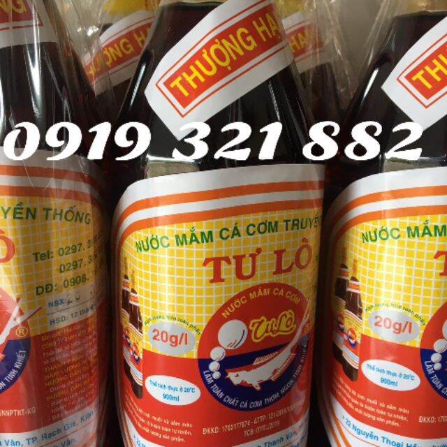 Nước mắm phú quốc tư lò 20°, 25°,30°,38°,40°đạm, 6 chai 900ml