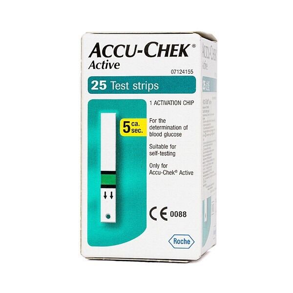 Que thử đường huyết Accu Chek Active 25/50que