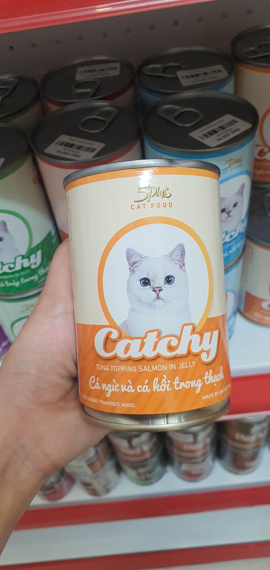 Pate Catchy lon 400gr dành cho mèo mọi lứa tuổi