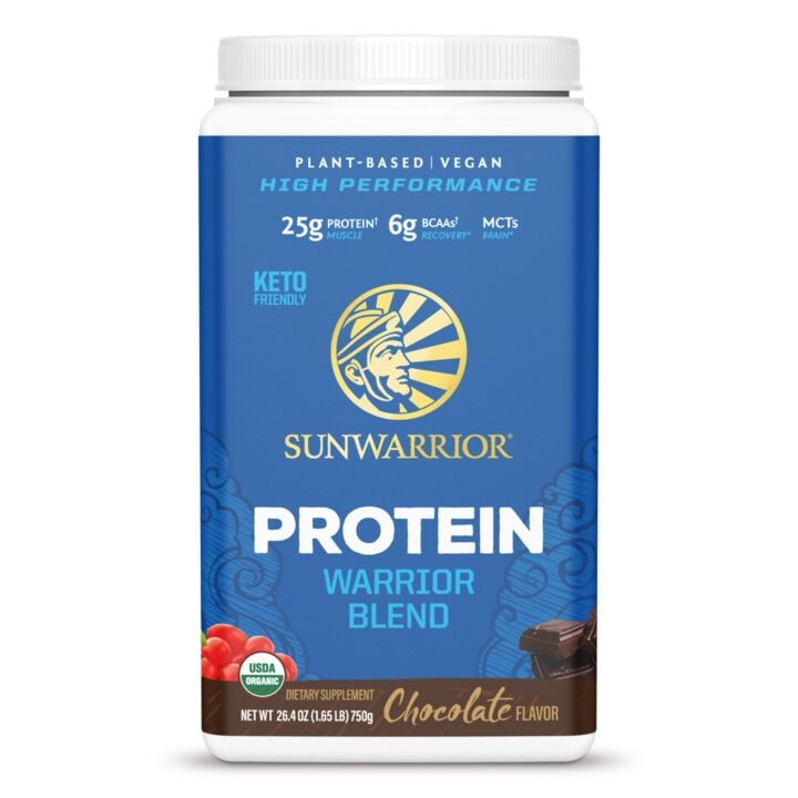 Bột protein Sunwarrior 750gr. vị chocolate.