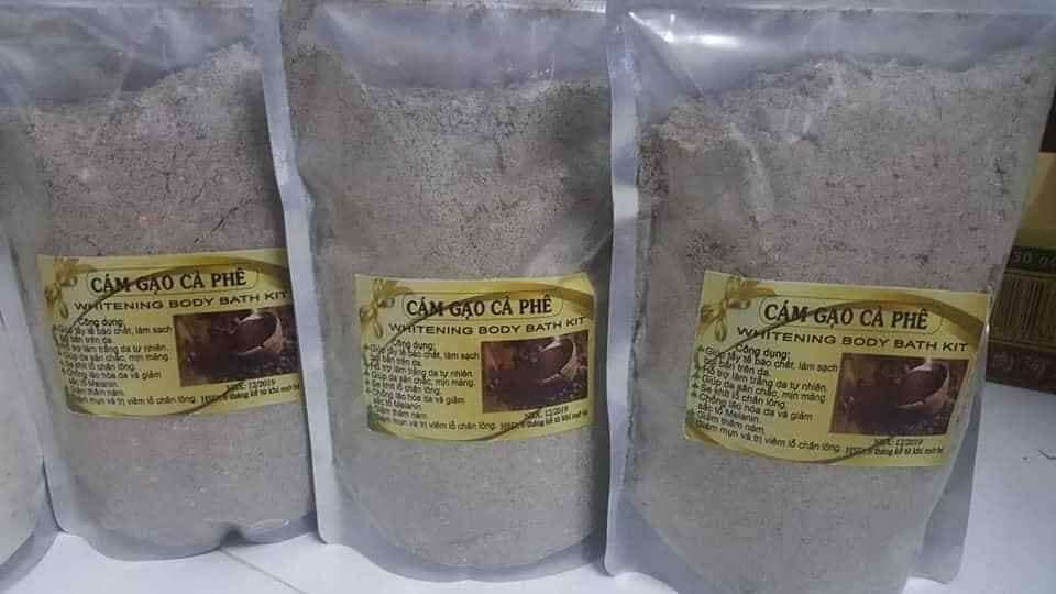 100GR - 1000GR BỘT CÁM GẠO CÀ PHÊ MẶT NẠ, TẮM TRẮNG