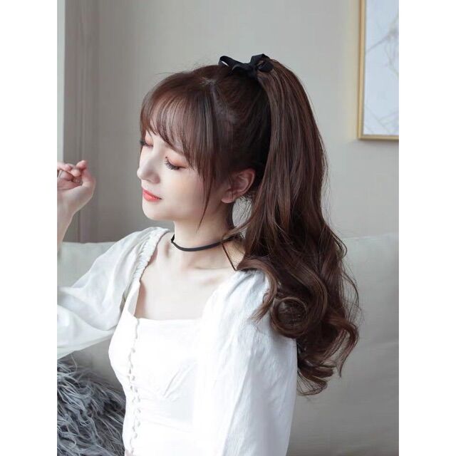 CỘT TÓC GIẢ XOĂN NGẮN 48cm C010