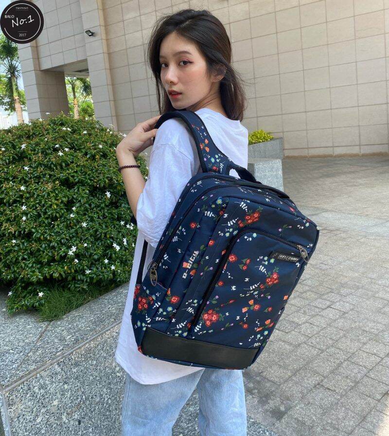 Balo laptop simple carry bông nhí siêu cute trượt nước e-cty 2