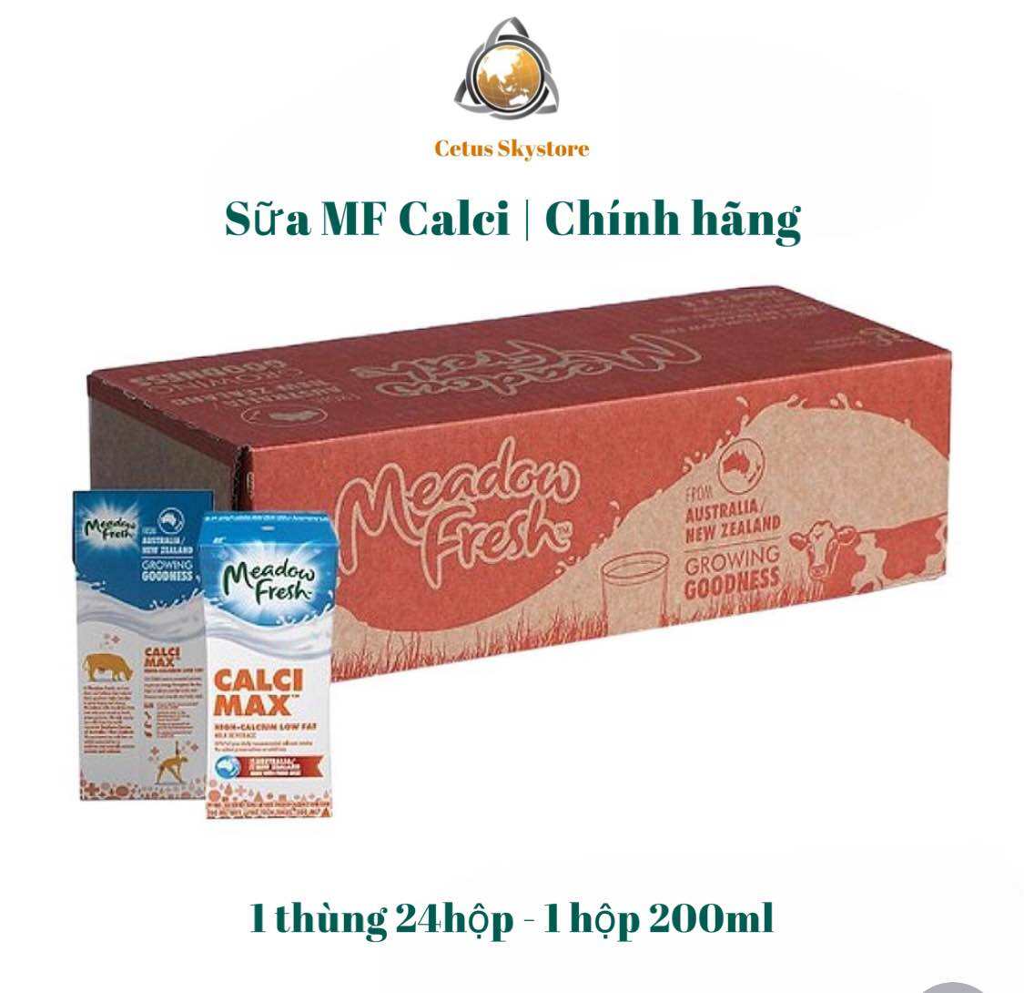 Thùng 24hộp Sữa tươi tiệt trùng Meadow Fresh Calci Max 200ml date 10 05